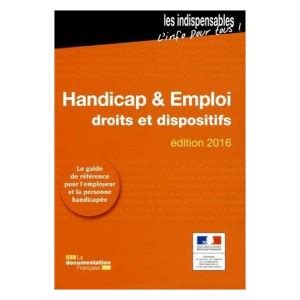 handicap emploi droits dispositifs 2016 PDF